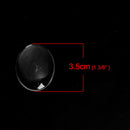 10 Clear Glass Oval Dome Cabochons, 35x25mm, for Pendants, Jewelry Making, Scrapbooking, cab0531