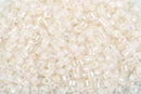 Size 15/0 Miyuki Delica Seed Beads, Crystal Luster, Color DBS0050, 7 grams, bsd0037
