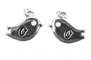 Monogram O Silver plated BIRD lower case letter charm, personalized alphabet monogram, double sided charm, 16x12mm, chs2508