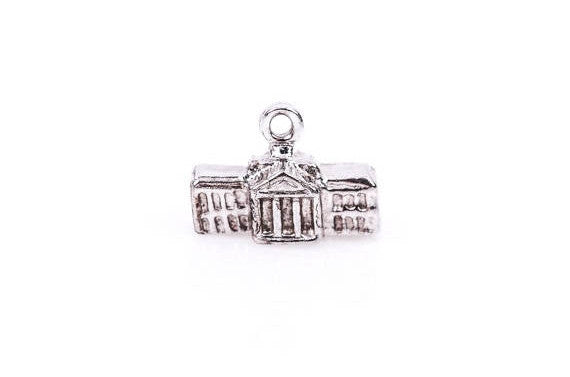 HISTORICAL BUILDING Landmark Monument Sterling Silver Charm Pendant pms0009