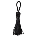 20 BLACK TASSEL Charm Pendants, 45mm long (about 1.75") cho0135