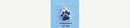 1 silver plated enamel NAVY BLUE Paw Print Charm  che0298