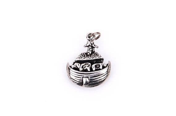 NOAH'S Ark Sterling Silver Charm Pendant,  pms0229