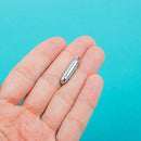 6 pcs Silver Tone Metal BULLET Ammo Charm Pendants . chs0067