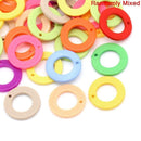 200 Acrylic Lucite CIRCLE Ring Connector Charms, Mixed Colors  18mm cha0006