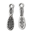 10 HAIR BRUSH Charm Pendants, Antique Silver, stylist, fashion, 20x5mm, chs2098