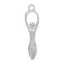 10 Silver Metal GODDESS Charms or Pendants chs0399