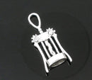 10 Silver Tone WINE CORKSCREW Charm Pendants chs0618