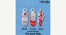 1 Red Silver Plated CROSS COUNTRY Running Tennis Shoe Charm Pendant with rhinestones  che0340