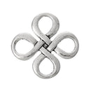 4 Antique Silver CHINESE KNOT Connector Links, 28x28mm  chs1379