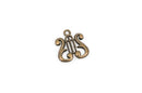 10 Bronze MUSIC LYRE Harp Charm Pendants, chb0368