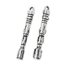 5 SONIC SCREWDRIVER Charm Pendants, silver pewter metal chs1607