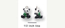 3D PANDA Bear Resin Charm . cha0105
