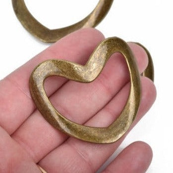 bronze heart connector