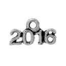 10 Antique Silver 2016 Graduation Charm Pendants  chs1471