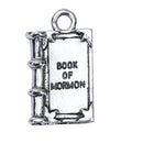 5 BOOK Of MORMON Charms, Lds Charms, Antique Silver Metal Charm Pendants, 27x16mm, chs2723