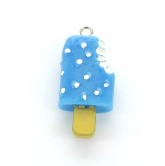 1 Large Resin TURQUOISE BLUE Popsicle cha0021