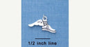 Silver Plated CROSS COUNTRY Running Winged Shoe Charm Pendant chs1117