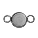 10 Stainless Steel Round Circle CABOCHON SETTING Bezel Frame Charm Connector Link, Silver (fits 6mm cabs)  chs2096