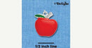 1 silver plated enamel RED TEACHER'S Apple Charm  che0294