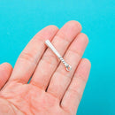 10 Antiqued Silver Tone BASEBALL BAT Charm Pendants chs0121