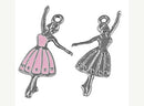 1 Pink BALLERINA DANCER Ballet Charm Pendant   31x14mm   Che0002a