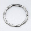 20 CIRCLE RING  Antiqued Silver Tone Metal Charm Connectors  22mm chs0063