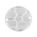 4 Silver Plated SOCCER Connector Link Charms, stamping blanks, 1-1/4" chs2419