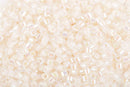Size 11/0 Miyuki Delica Seed Beads, Off White AB, Color DB052, 7.2 grams, bsd0064