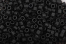 Size 15/0 Miyuki Delica Seed Beads, Matte Black, Color DBS0310, 7 grams, bsd0075