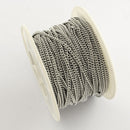 1 yard STAINLESS STEEL CURB Link Chain, fine chain, thin chain, soldered links are 1.8mm x 1.2mm  fch0330