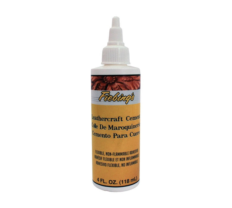 Leather Cement, Leather Glue, Fiebing's Leather Adhesive, flexible and non-flammable, 2 oz. bottle, ADH0034