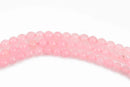 6mm Round Faceted BABY PINK JADE Gemstone Beads, translucent stone beads, full strand, about 63 beads, gjd0196