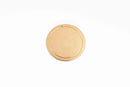 10 Brass Border Circle Disc Charm, gold brass metal stamping blanks, 25mm (1") 18 gauge, msb0430