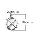 10 FIELD HOCKEY Charms, Hockey Sticks, 19mm, chs2941