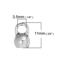 10 Small Silver KETTLEBELL Curling Pendants Fitness Drop Charms chs2939
