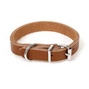 5 TAN LEATHER Pet Collar Blanks, 1/2" wide
