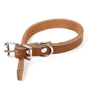 5 TAN LEATHER Pet Collar Blanks, 1/2" wide