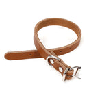 5 TAN LEATHER Pet Collar Blanks, 1/2" wide