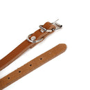 5 TAN LEATHER Pet Collar Blanks, 1/2" wide