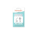 Set of 4 TEXTURE PACK 5 Design Stamps, ImpressArt Metal Design Stamps, 4-pack, 6mm Texture Shapes, tol0741