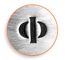 ImpressArt Metal Design Stamp,  6mm PHI Greek Letter  tol0155