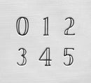 3mm ARCADIA Font Number Metal Stamps, ImpressArt Metal Number Stamping Set, Metal Stamping Numbers, tol0748