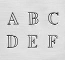 3mm ARCADIA Font Metal Stamp Kit, Alphabet UPPERCASE Font Metal Stamping Set, ImpressArt Metal Alphabet Letter Stamping Set, tol0749