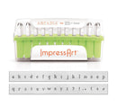 3mm ARCADIA Font Metal Stamp Kit, Alphabet LOWERCASE and PUNCTUATION Metal Stamping Set, ImpressArt Alphabet Letter Stamping Set, tol0750