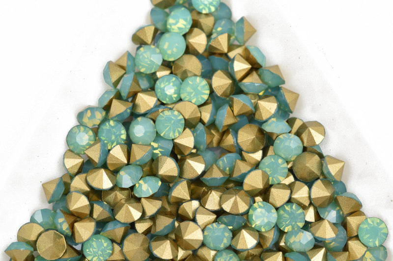 50 ss11 pp23 Chaton Crystals, PACIFIC OPAL, Point Back Rhinestones, 2.9mm-3mm,  Grade A quality, cry0192