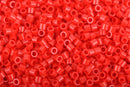Size 15/0 Miyuki Delica Seed Beads, Opaque Dark Cranberry, 7 Grams, Color DBS0723, bsd0032