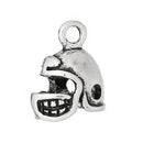 5 Antique Silver 3D FOOTBALL Helmet Charm Pendants  chs1447