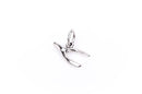 WISHBONE Sterling Silver Charm Pendant,  pms0058