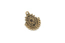 8 Bronze CHANDELIER Components Charm Pendants, antiqued bronze metal, chb0373